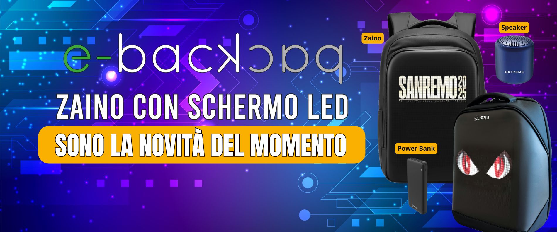 Zaino LED in azione - Performance e stile
